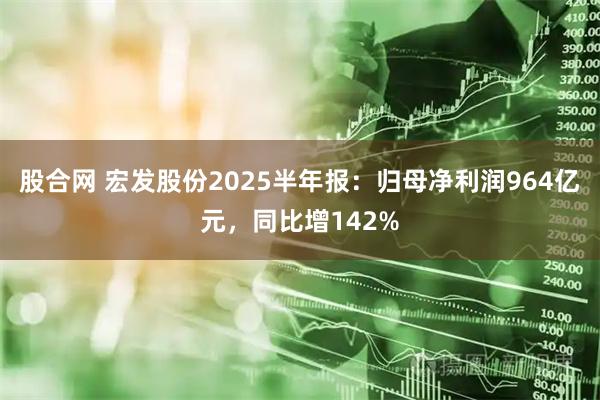 股合网 宏发股份2025半年报：归母净利润964亿元，同比增142%