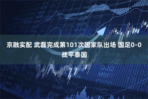 京融实配 武磊完成第101次国家队出场 国足0-0战平泰国